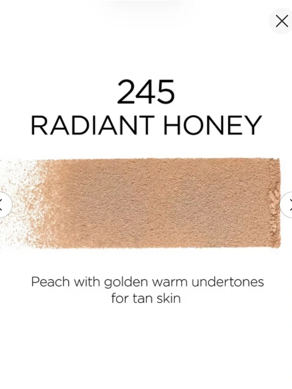 L'Oreal Infallible Fresh Wear Powder Foundation - Radiant Honey 245